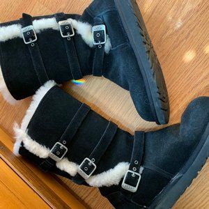 Size 8 UGG high buckle boots